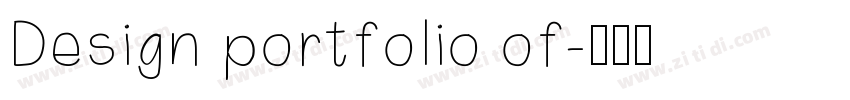 Design portfolio of字体转换